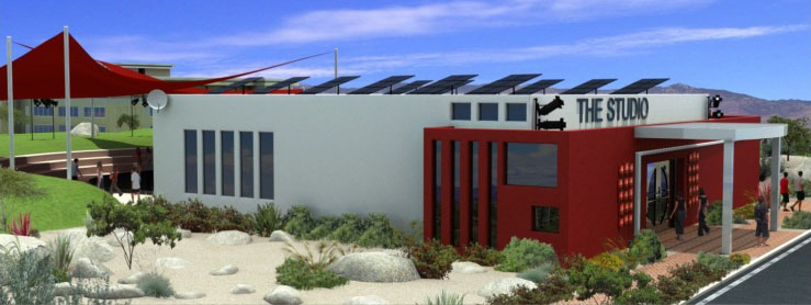LEED Platinum designed Studio School exterior rendering