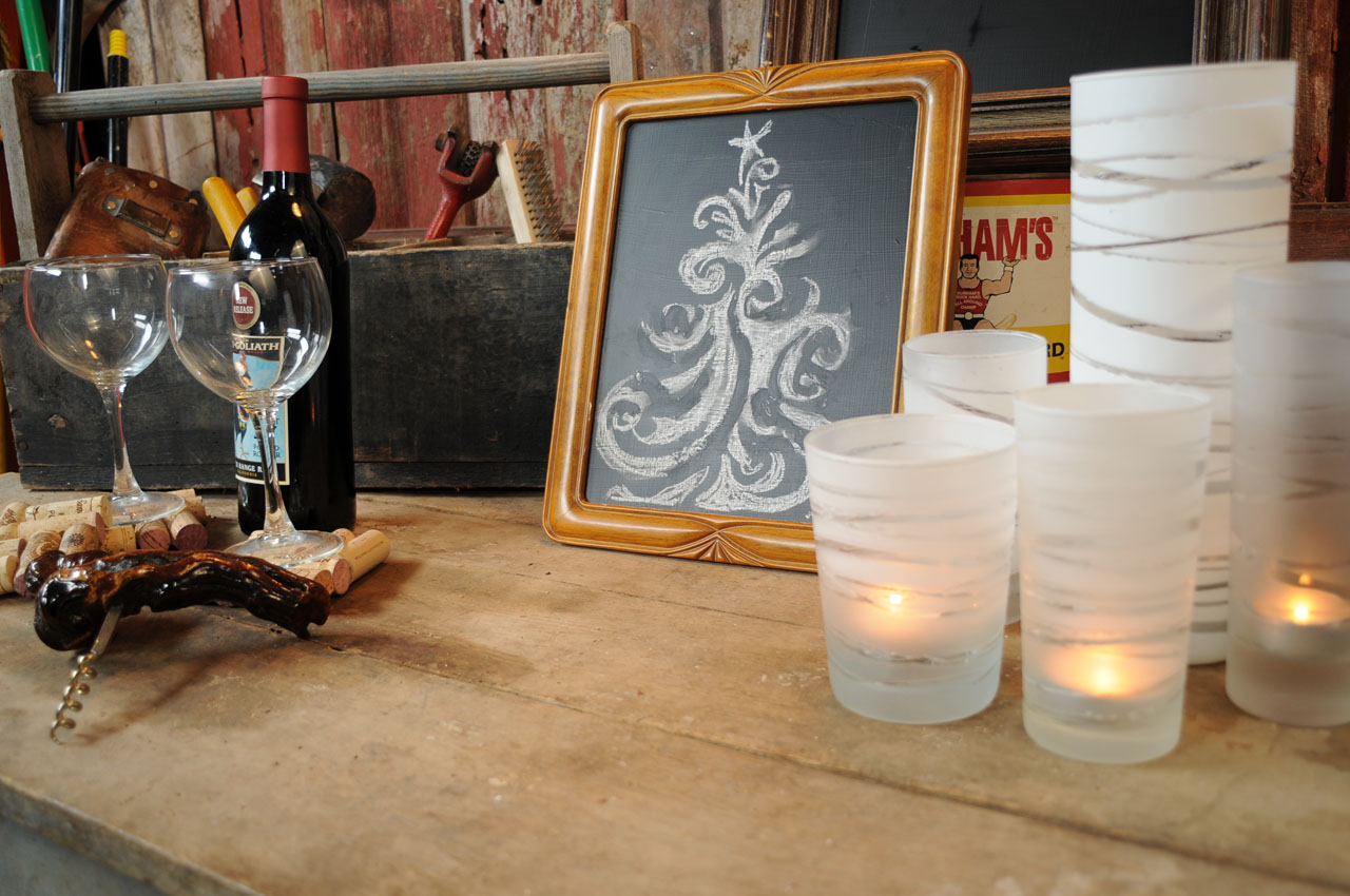 3 Amazingly Simple Handmade Holiday Gift Ideas: Modern Frosted Candle Votives