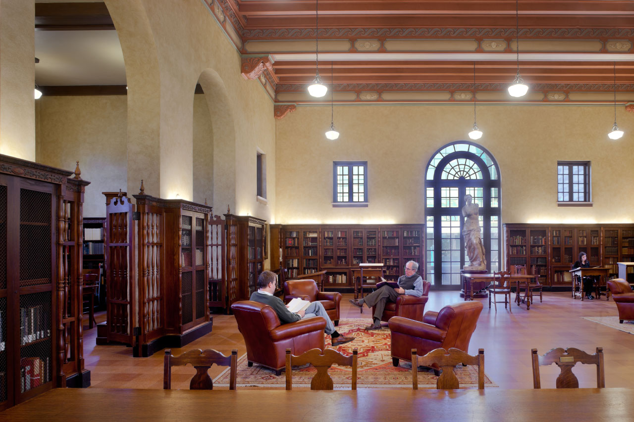 The Julia Ideson building reading room