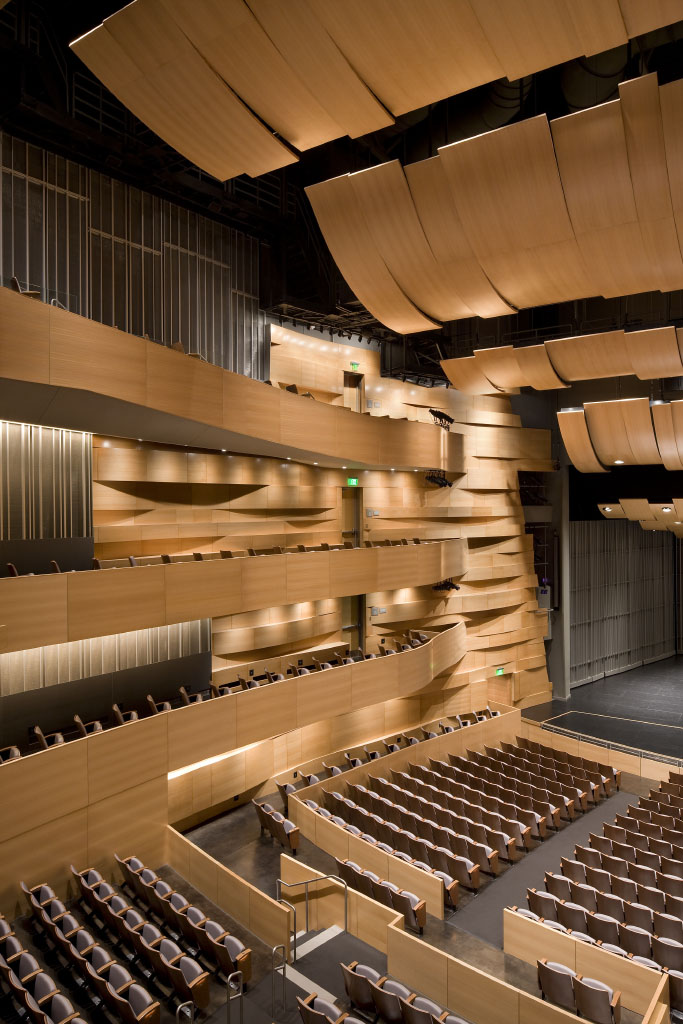 Grand Hall of the Valley Performing Arts Center by HGA Architects